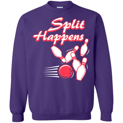 Bowling Lover T-shirt Split Happens Purple
