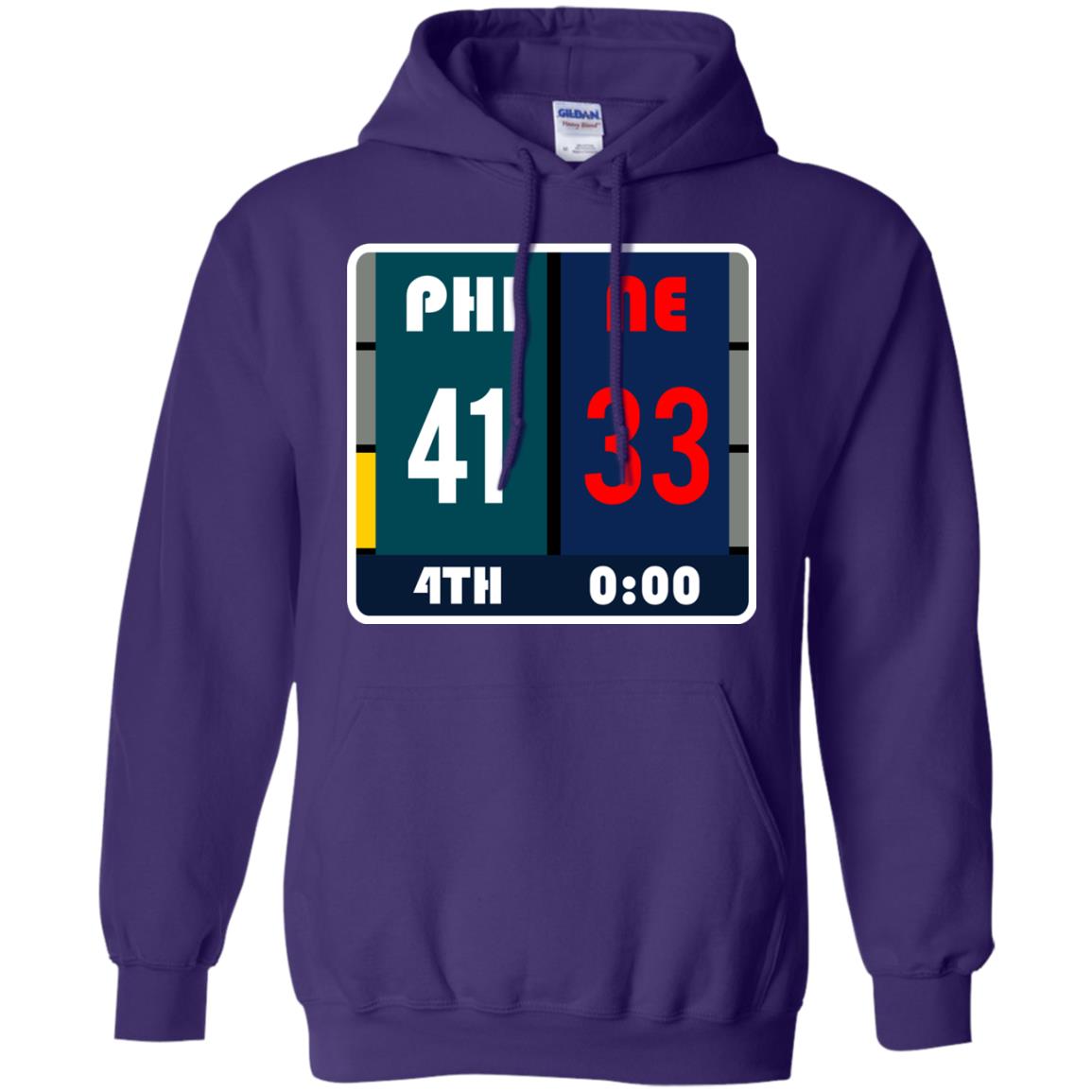 Football Philadelphia T-shirt Eagles Vs New England Purple