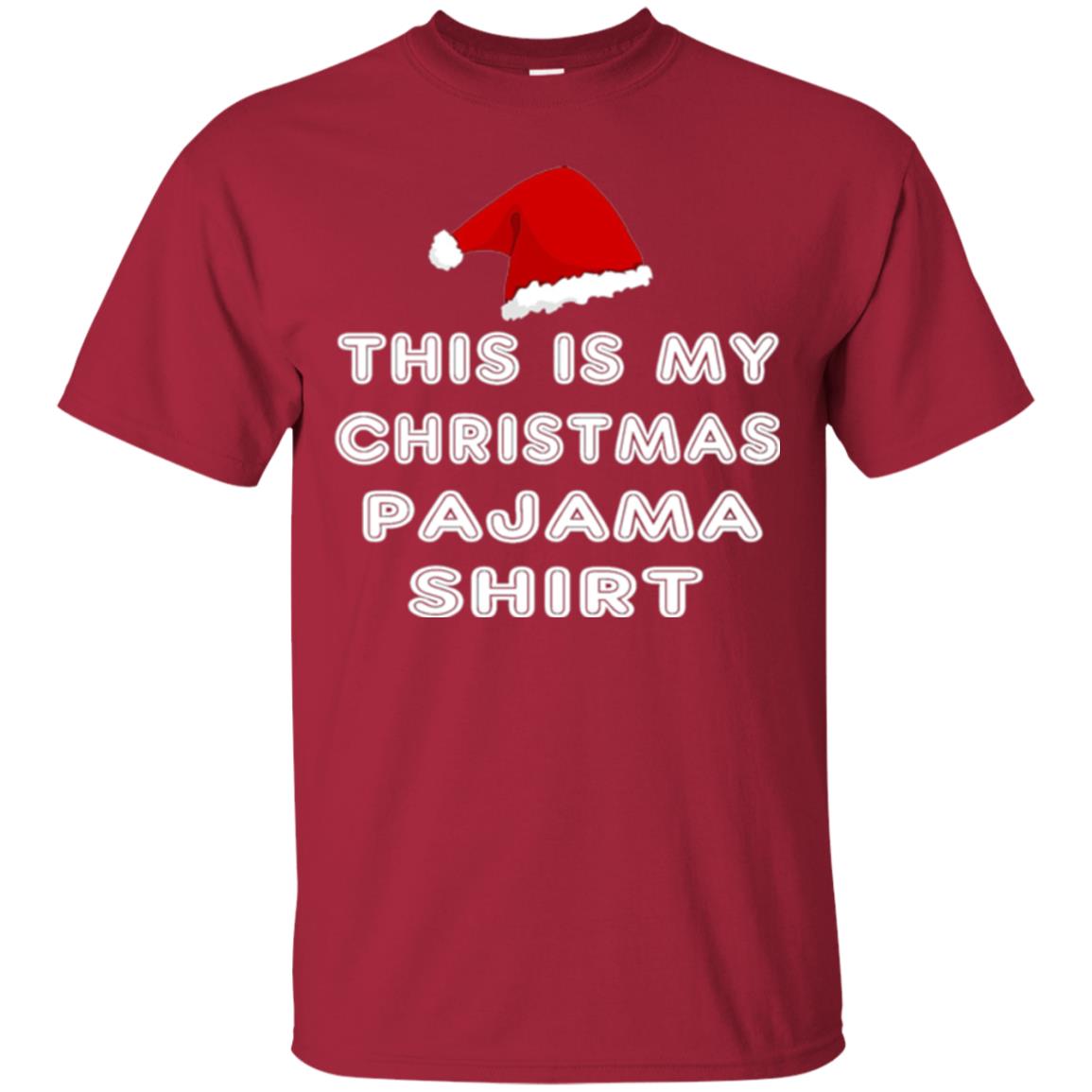 Christmas T-shirt This Is My Christmas Pajama Shirt Cardinal