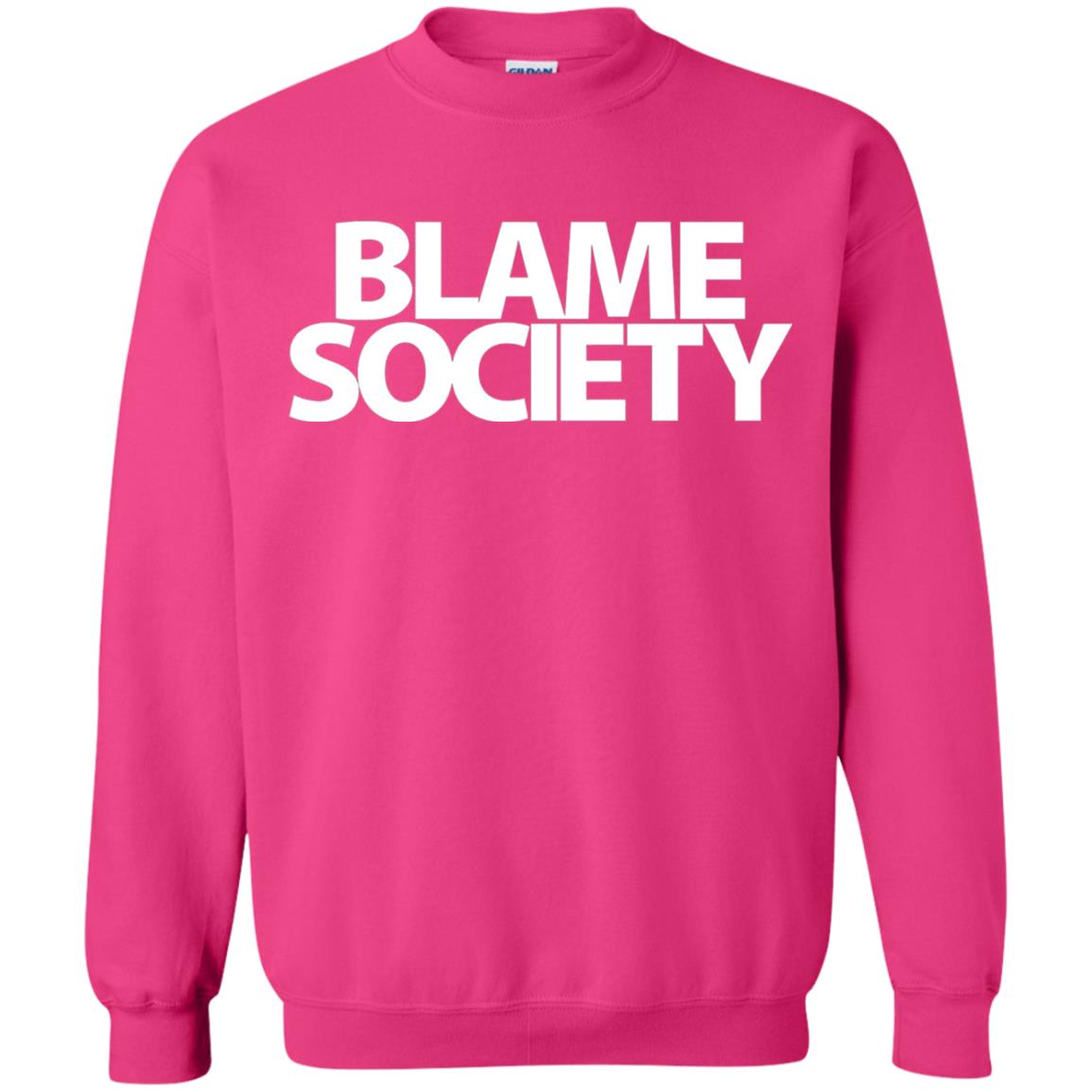 Mens Blame Society Urban Hip Hop T-shirt Heliconia