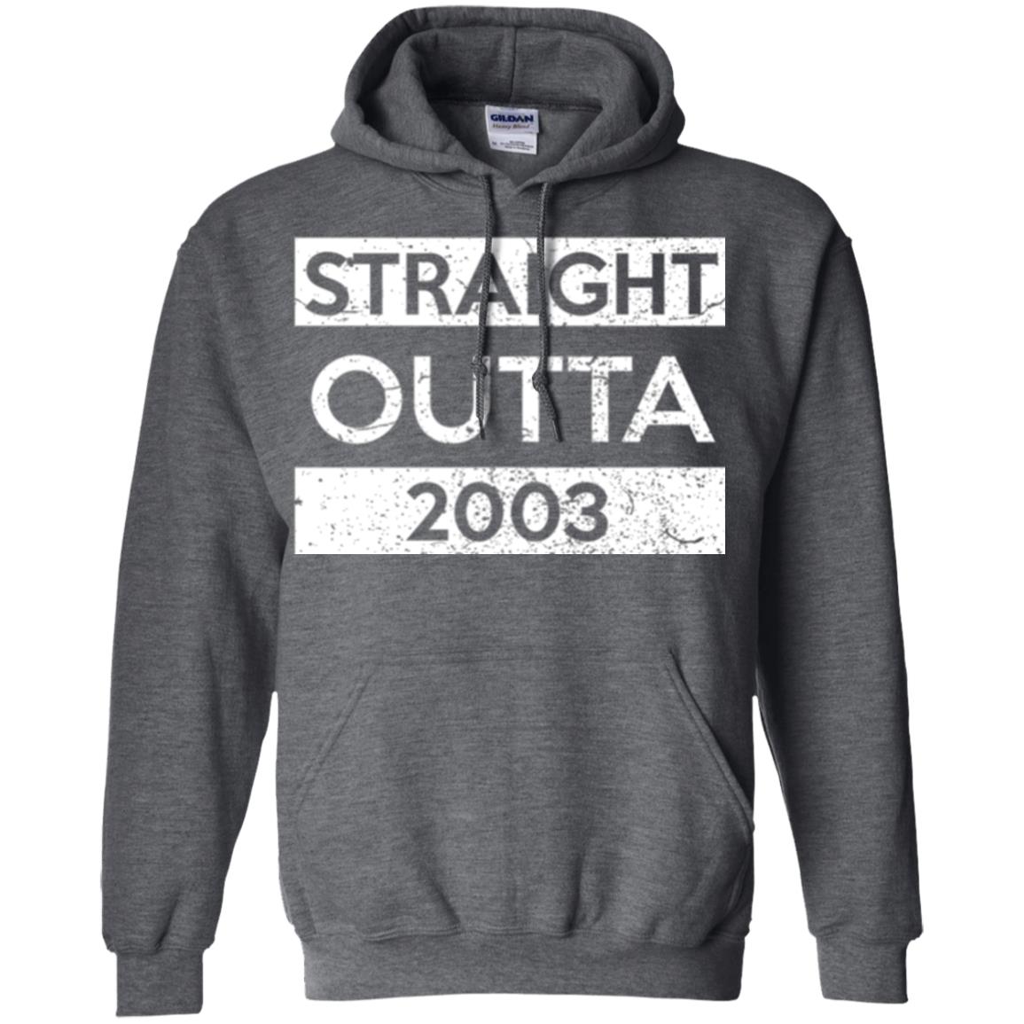 Brithday T-shirt Straight Outta 2003 Dark Heather