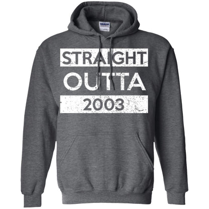 Brithday T-shirt Straight Outta 2003 Dark Heather