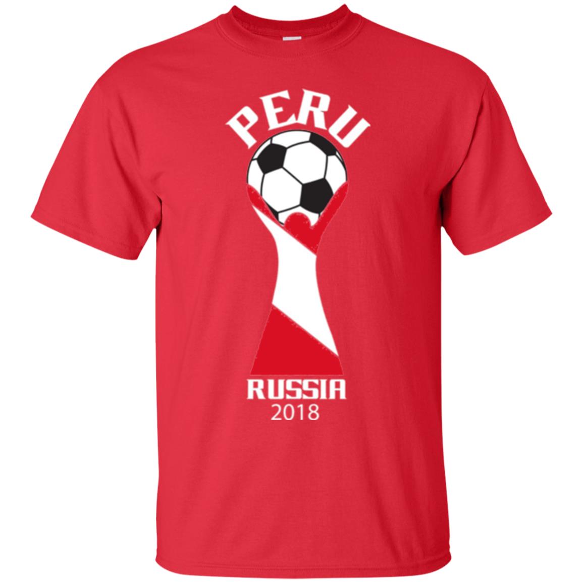 Football Lovers T-shirt Peru Russia 2108 Red