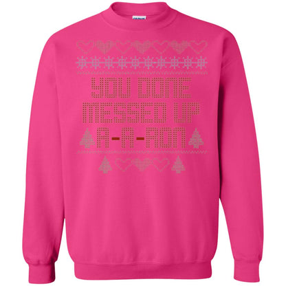 Funny Christmas T-shirt You Done Messed Up A - A - Ron Heliconia