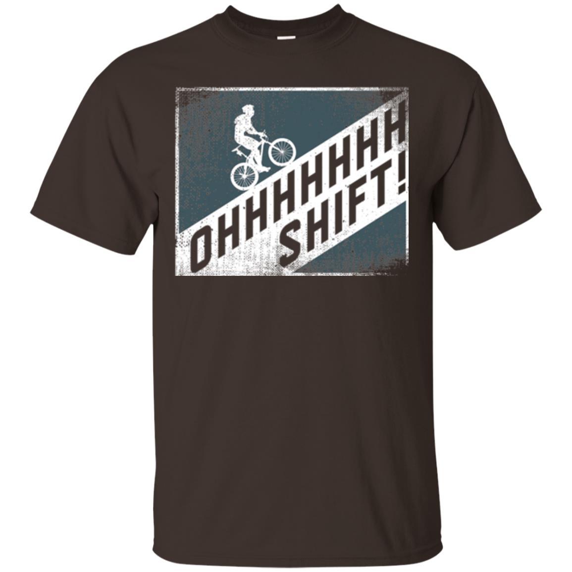 Cyclist T-shirt Oh Shift Dark Chocolate