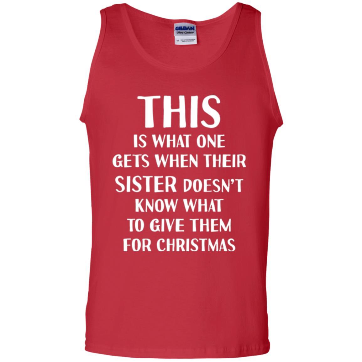 Family Christmas T-shirt Their Sister Doesn't Know What To Give For Christmas Red