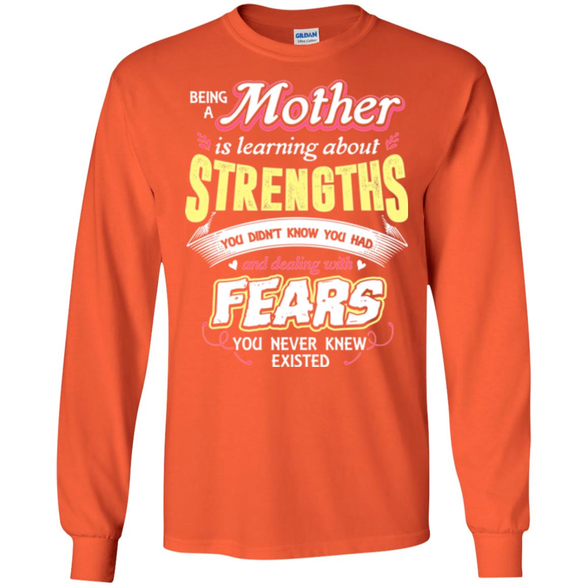 Being A Mom Means Mommy T-shirt Orange