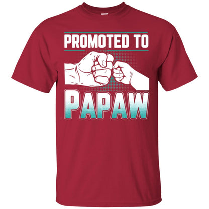 Promoted To Papaw Papa T-shirt Cardinal