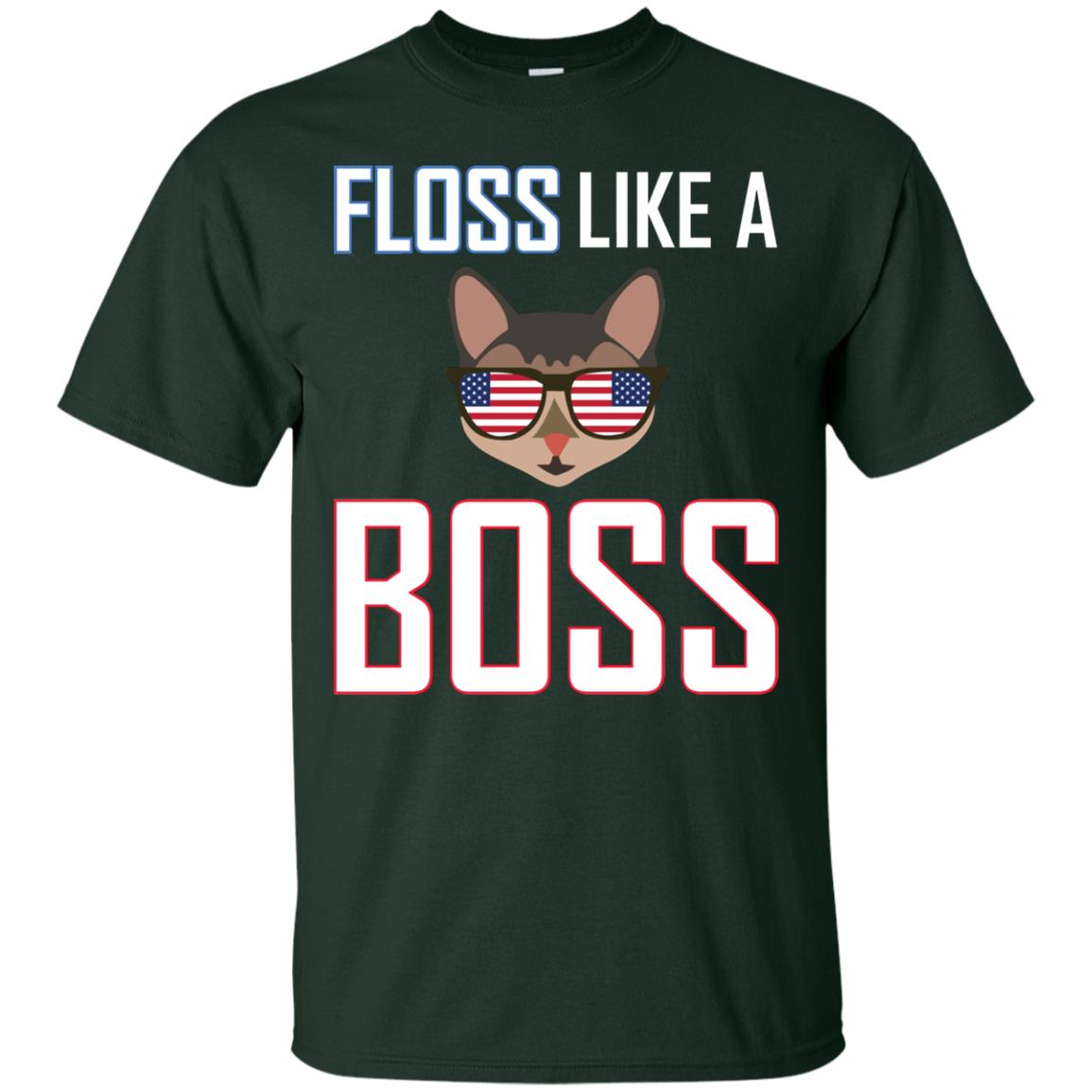 Floss Like A Boss Cat Shirt Forest