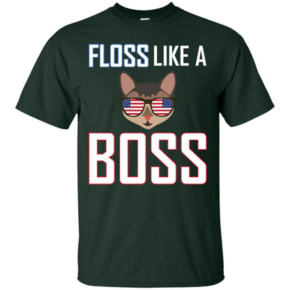 Floss Like A Boss Cat Shirt Forest