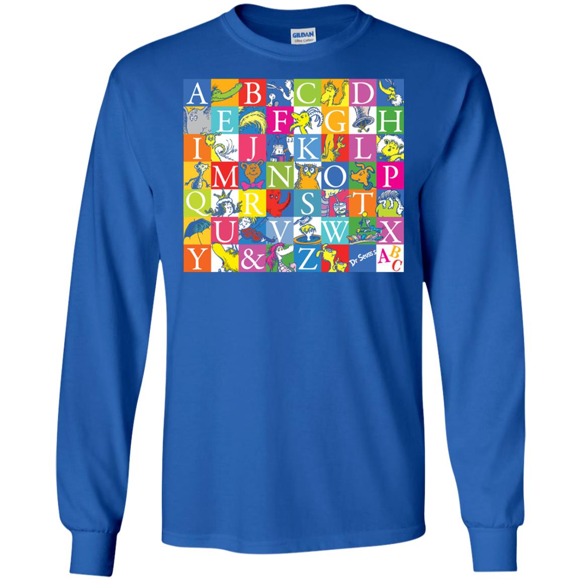 Dr. Seuss A To Z Gift Shirt For Funny Man Royal