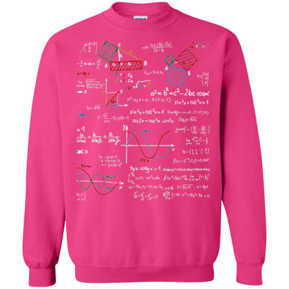 Math Lover T-shirt Formulas Cheat Sheet Heliconia