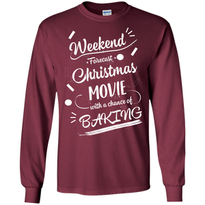 Christmas T-shirt Weekend Forecast Christmas Movie With A Chance Of Baking