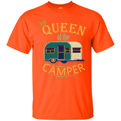 Queen Of The Camper Camping Lover Shirt Orange