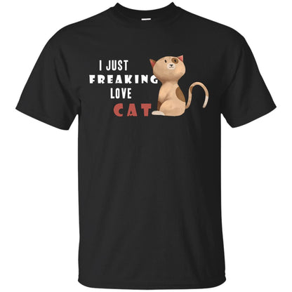 I Just Freaking Love Cat Shirt Black