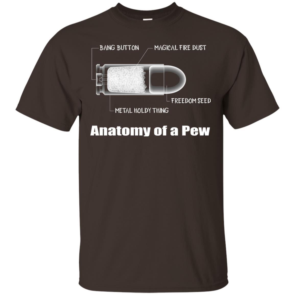Bullet T-shirt The Anatomy Of A Pew Dark Chocolate