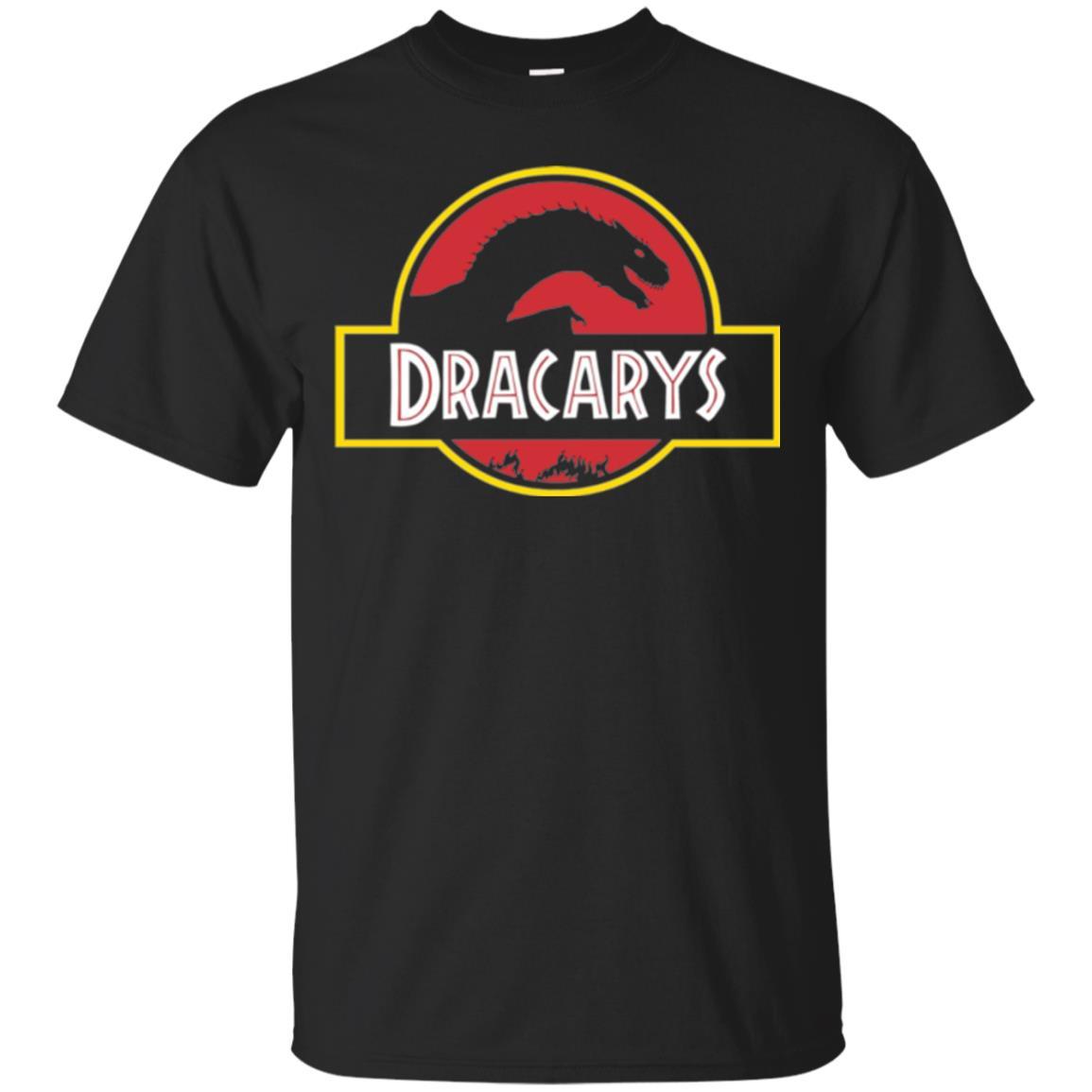 Dinosaur T-shirt Dracarys Dragon Parody Black