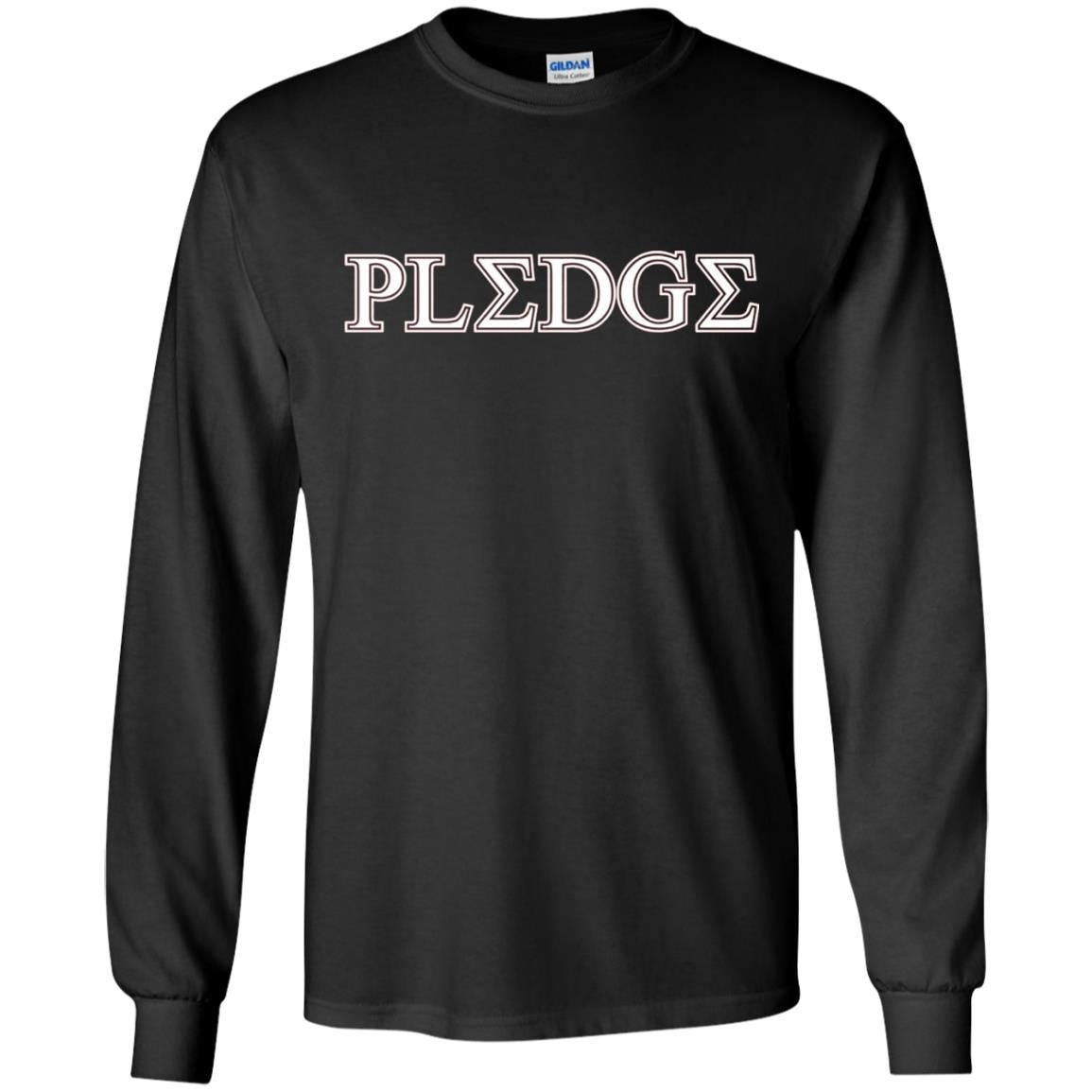 College Greek Life Pledge Fraternity Sorority Rush T-shirt Black