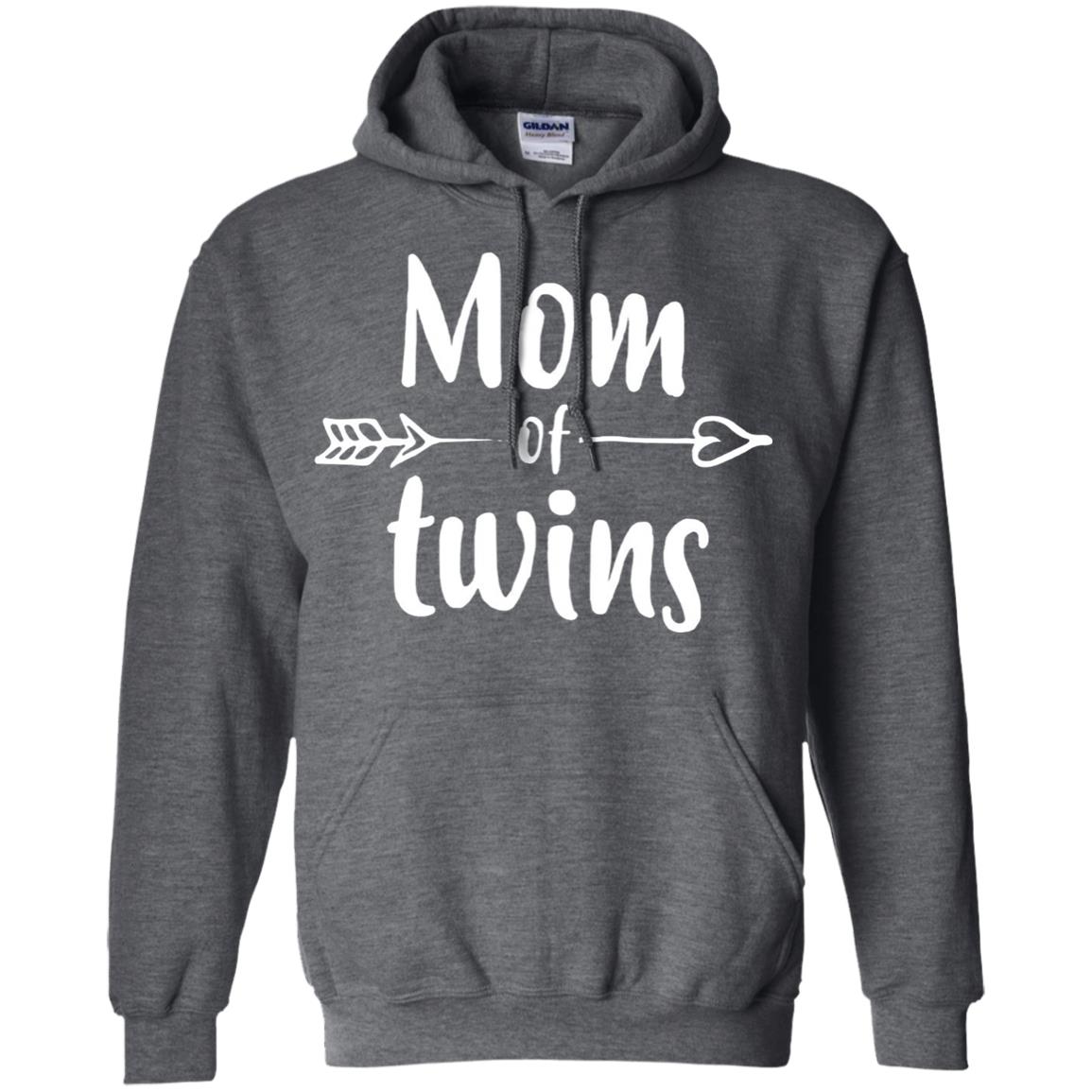 Mom Of Twins Mother's Day Mommy T-shirt Dark Heather