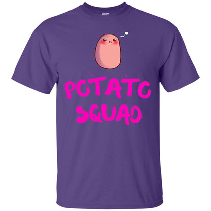 Cute Potato Squad T-shirt I Love Potato Purple