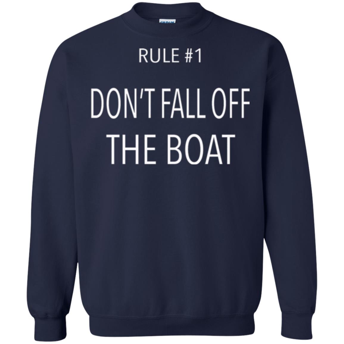 Cruise T-shirt Rule 1 Don_t Fall Off The Boat Navy