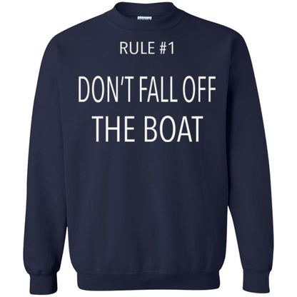 Cruise T-shirt Rule 1 Don_t Fall Off The Boat Navy