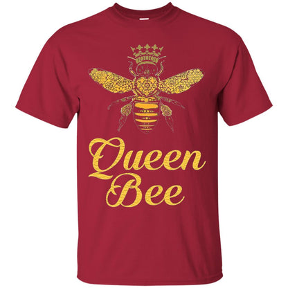Bee Lover T-shirt Queen Bee Crown T-shirt Cardinal