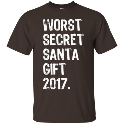 Christmas T-shirt Worst Secret Santa Gift 2017 Dark Chocolate
