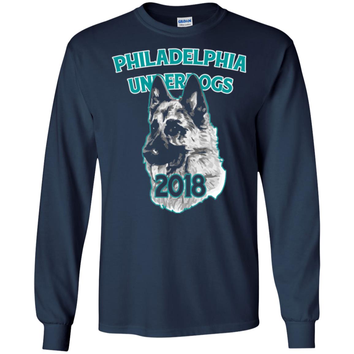 Dog Lover T-shirt Philadelphia Underdogs Celebration 2018 T-shirt Navy