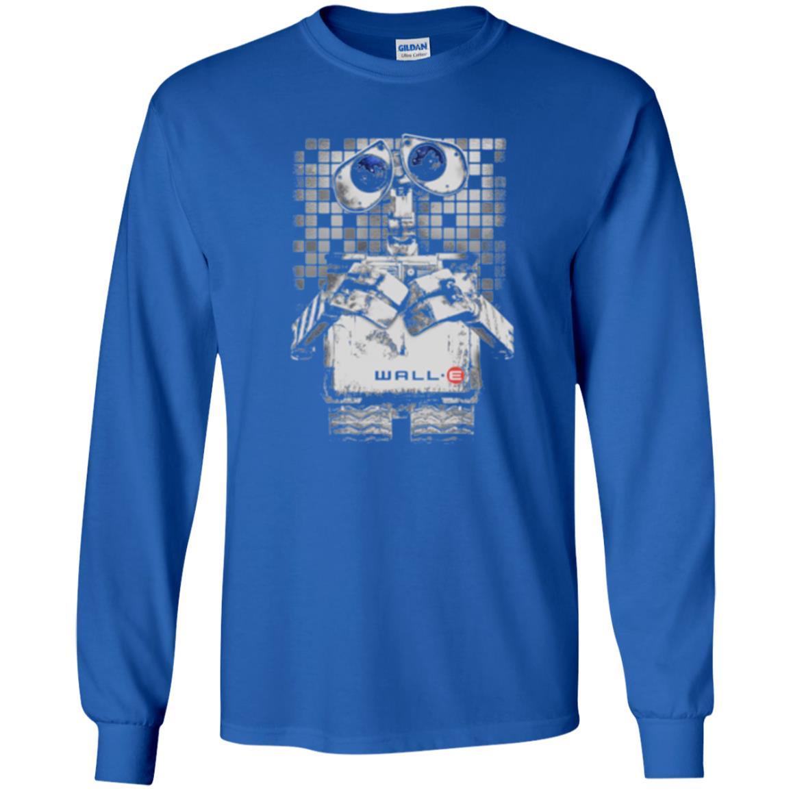 Film T-shirt Wall-e Tile Portrait Graphic Royal