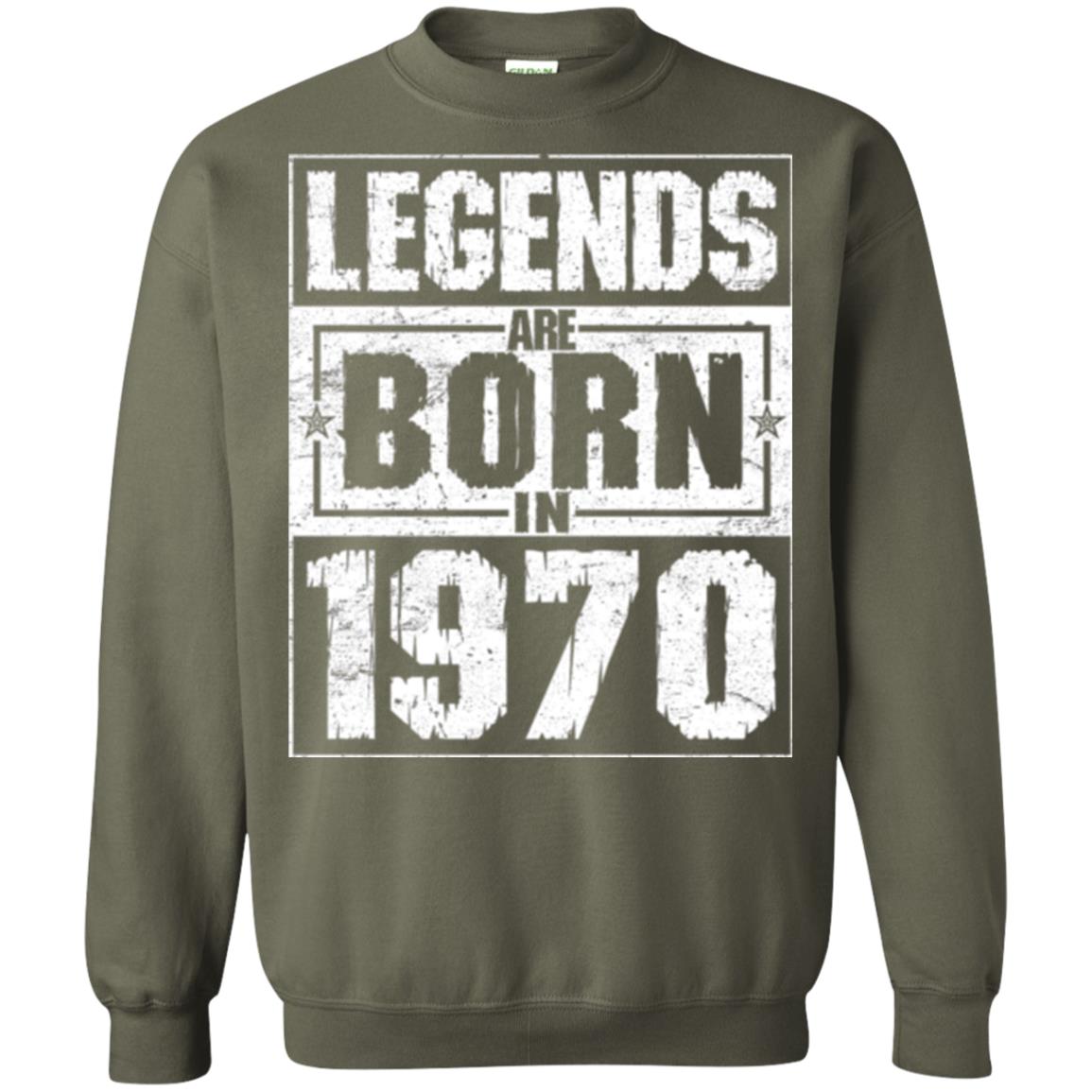 Brithday T-shirt Legends Are Born In 1970 Military Green
