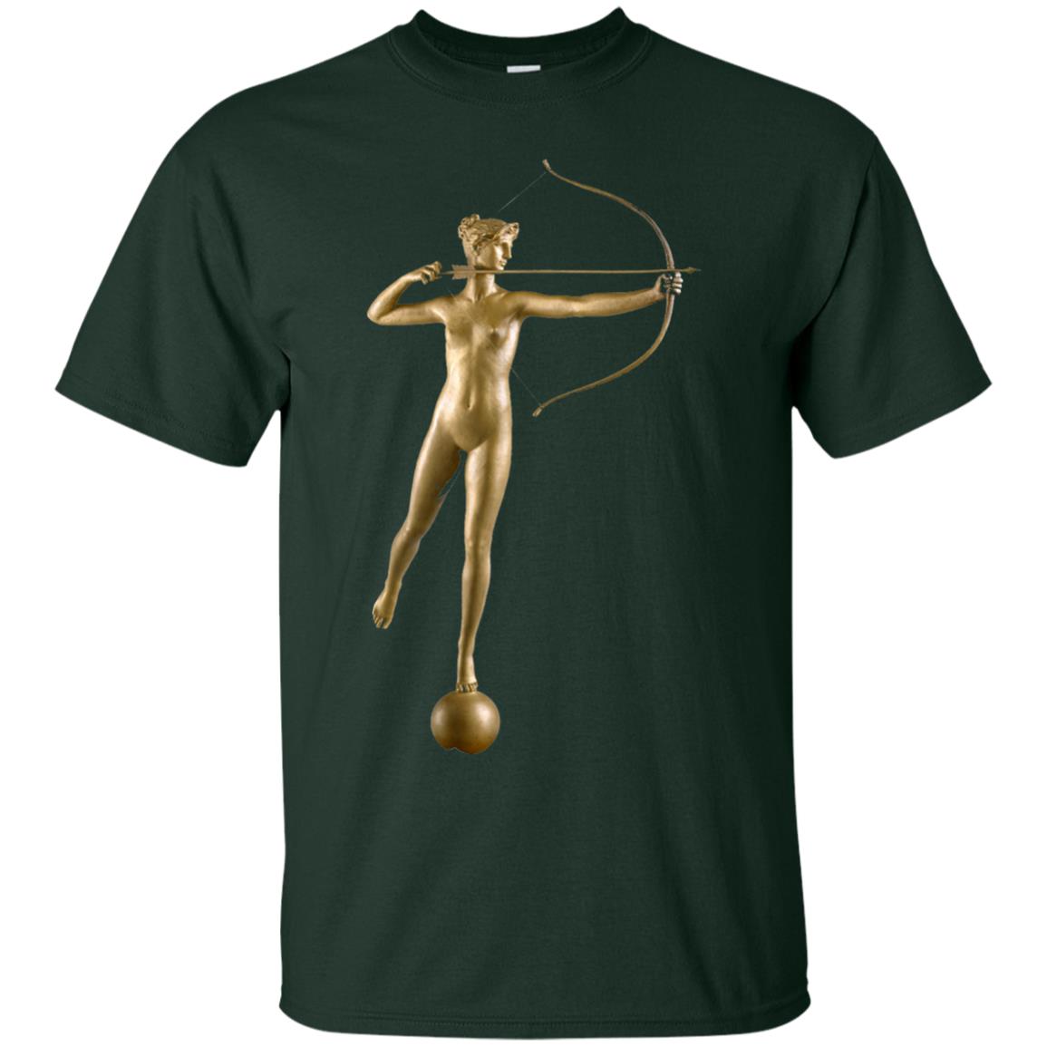 Mythology T-shirt Artemis Greek Goddess Forest Green