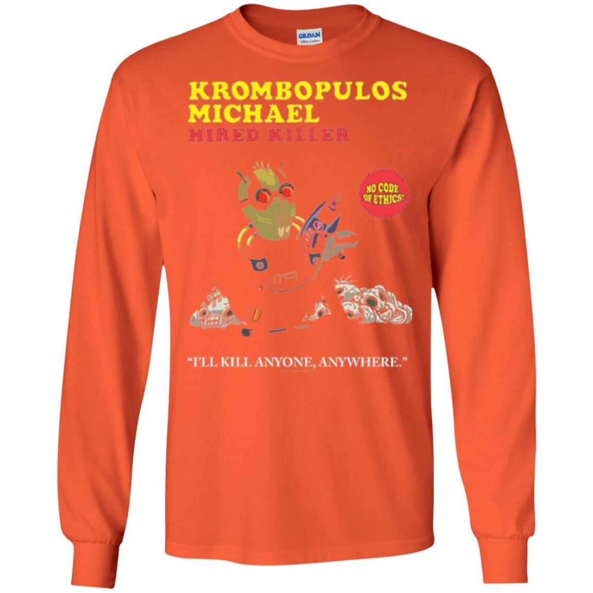 Film T-shirt Krombopulos Michael Hired Killer Orange