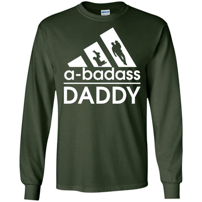 A Badass Daddy Shirt Forest Green