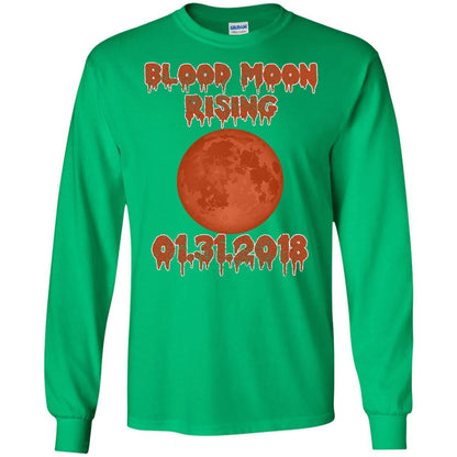 Blood Moon Rising Total Lunar Eclipse T-shirt Funny Lunar Eclipse Irish Green