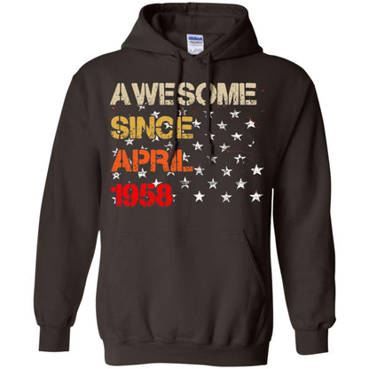 Born In April 1958 60th Birthday Awesome Since April 1958 Dark Chocolate
