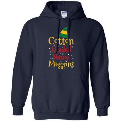 Funny Elf T-shirt Cotton Headed Ninny Muggins Navy