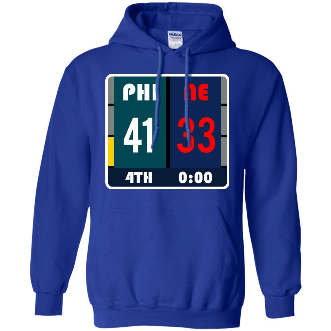 Football Philadelphia T-shirt Eagles Vs New England Royal