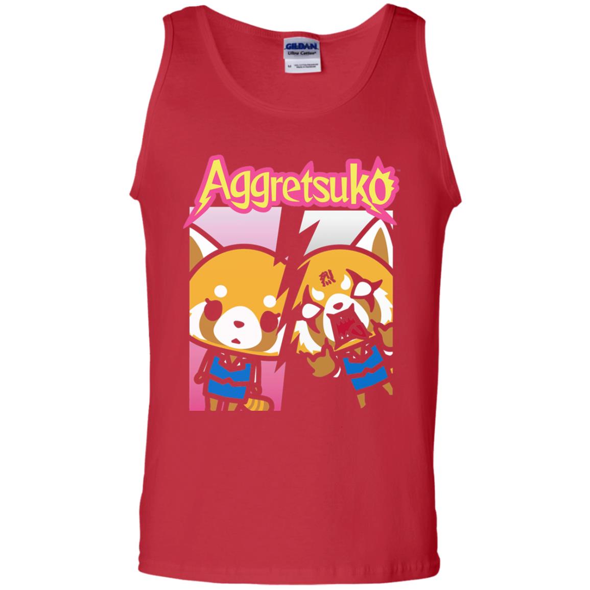 Aggretsuko Split Personality T-shirt Red