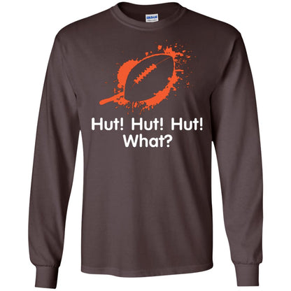 Football Crusher T-shirt Hut Hut Hut What Dark Chocolate
