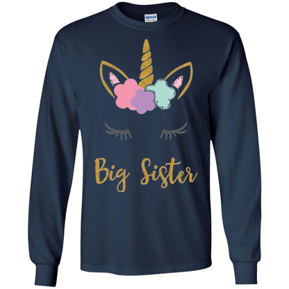 Family T-shirt Big Sister Navy
