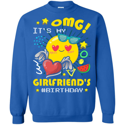 Boyfriend T-shirt Omg It's My Girlfriend's #birthday Royal