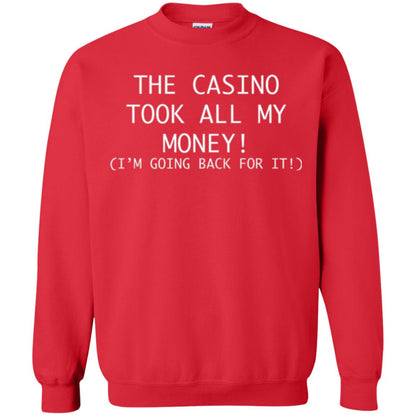 Gambler T-shirt The Casino Took All My Money Red
