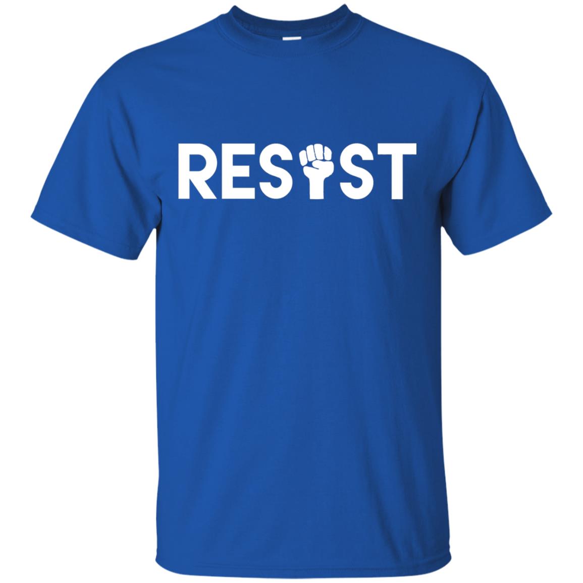Resist Political T-shirt Royal