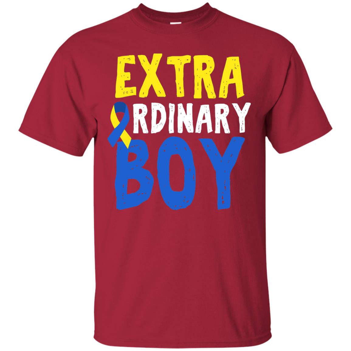 World Down Syndrome Day Shirt Extra Ordinary Boy Cardinal