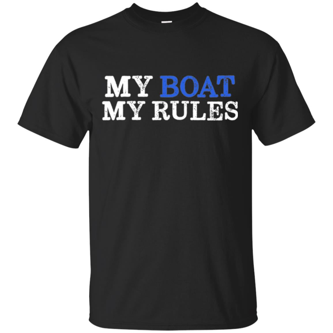 My Boat My Rules T-shirt Black