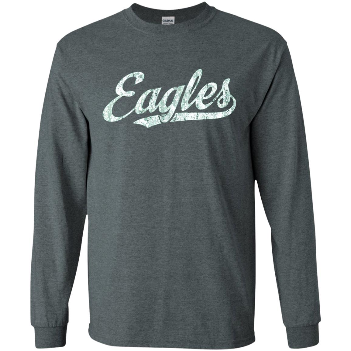 Eagles Mascot T-shirt Vintage Sports Name Dark Heather