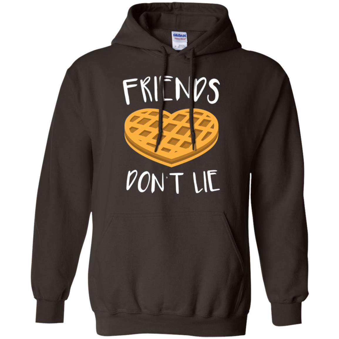 Funny Waffle T-shirt Friends Don_t Lie Dark Chocolate