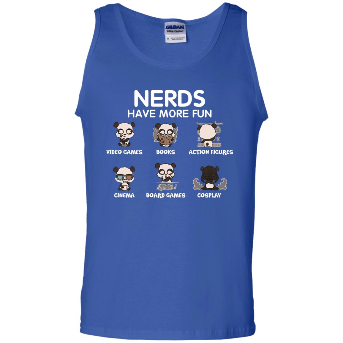 Nerds Have More Fun Video Games Books Action Figures Shirts Royal