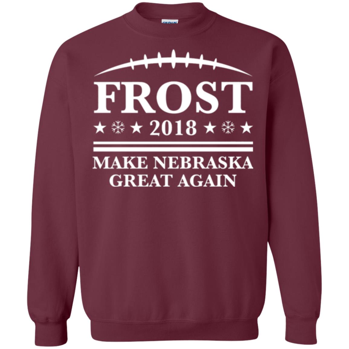 Frost 2018 T-shirt Make Nebraska Great Again Maroon